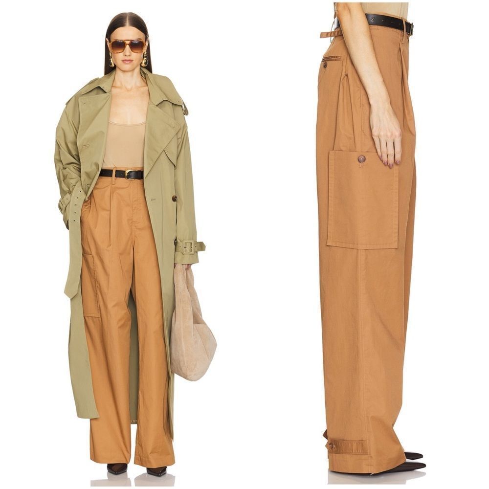 NEW HELSA Paperbag Pant in Caramel